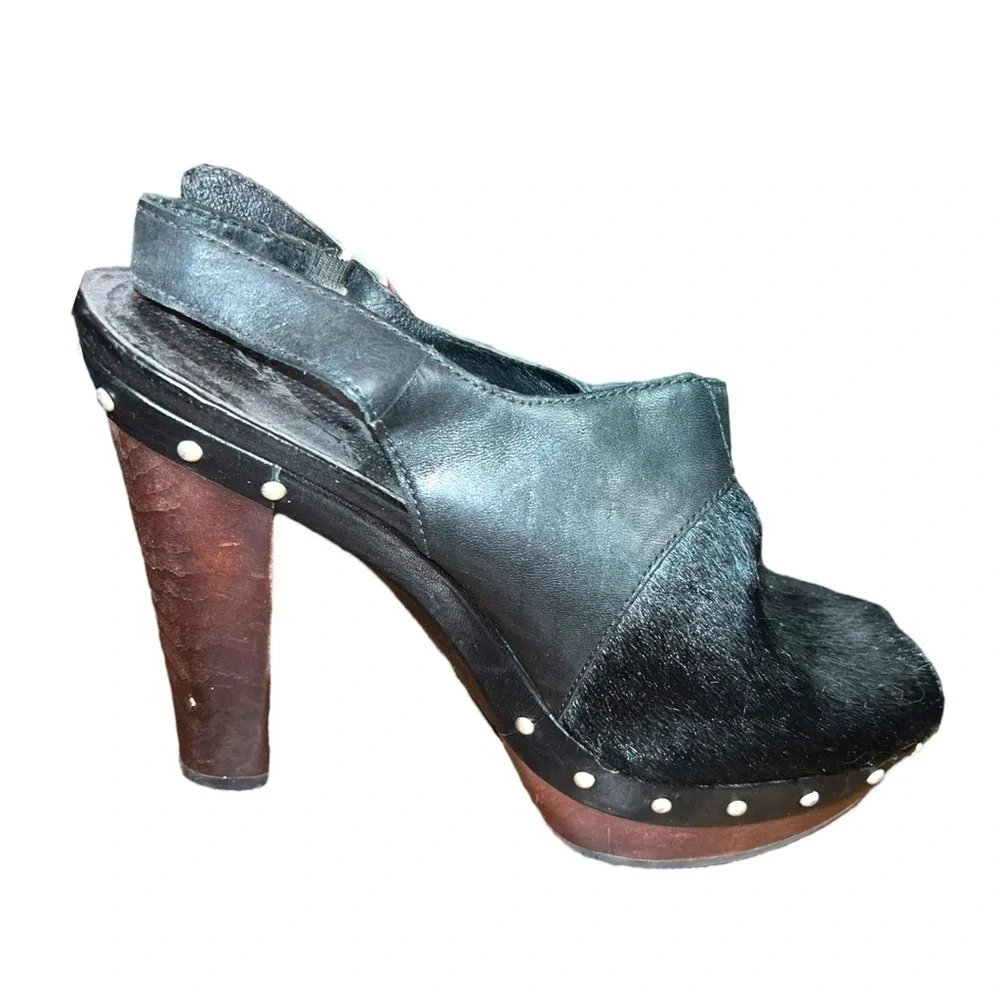 ▶️ UGG ◀️ Nicco Calf Hair Leather Platform  Size 7